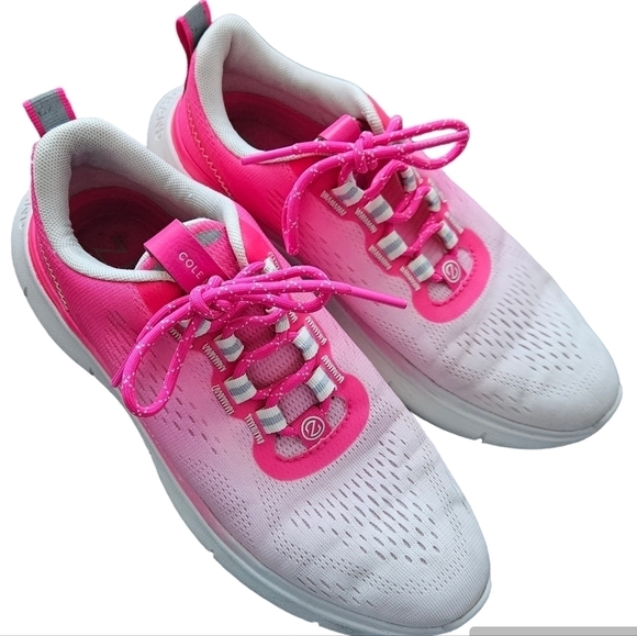 Cole Haan Grand Zero ombre pink white sneakers size 6.5 - Picture 1 of 7
